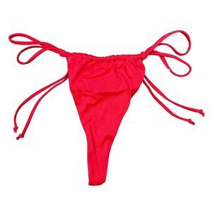 Missguided x ASOS Recycled Red Teeny Weeny Bikini Bottoms - Size 8